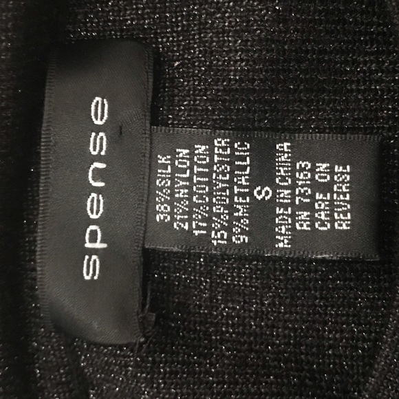 Women’s Spense black and silver dress cover-up sml - Picture 5 of 6